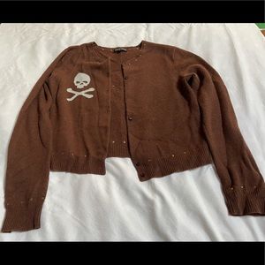 Cropped Recycled Cashmere Cardigan